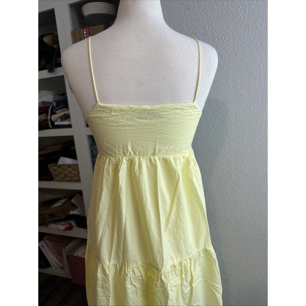 Zara Cotton Paneled Maxi Dress Sz Small - Picture 8 of 11